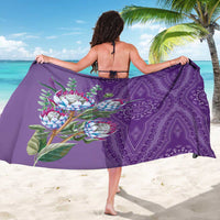 Africa King Proteas Dashiki Motif Sarong Violet Style - Wonder Print Shop