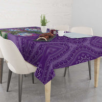 Africa King Proteas Dashiki Motif Tablecloth Violet Style - Wonder Print Shop