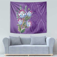 Africa King Proteas Dashiki Motif Tapestry Violet Style - Wonder Print Shop