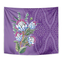 Africa King Proteas Dashiki Motif Tapestry Violet Style - Wonder Print Shop