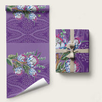 Africa King Proteas Dashiki Motif Wrapping Paper Violet Style - Wonder Print Shop