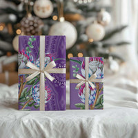 Africa King Proteas Dashiki Motif Wrapping Paper Violet Style - Wonder Print Shop
