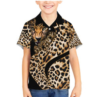 Africa Leopard Skin Pattern Family Matching Mermaid Dress and Hawaiian Shirt Version 01 LT9 - Wonder Print Shop