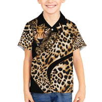 Africa Leopard Skin Pattern Family Matching Puletasi and Hawaiian Shirt Version 01 - Wonder Print Shop
