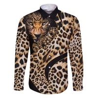 Africa Leopard Skin Pattern Family Matching Short Sleeve Bodycon Dress and Hawaiian Shirt Version 01 - Wonder Print Shop