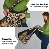 Africa Leopard Skin Pattern Grocery Bag Version 01