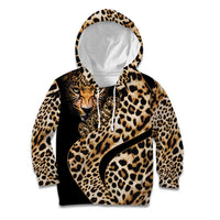 Africa Leopard Skin Pattern Kid Hoodie Version 01 - Wonder Print Shop