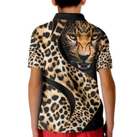 Africa Leopard Skin Pattern Kid Polo Shirt Version 01 - Wonder Print Shop