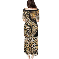 Africa Leopard Skin Pattern Puletasi Version 01 - Wonder Print Shop