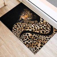 Africa Leopard Skin Pattern Rubber Doormat Version 01 - Wonder Print Shop