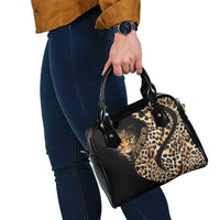 Africa Leopard Skin Pattern Shoulder Handbag Version 01