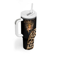 Africa Leopard Skin Pattern Tumbler With Handle Version 01 - Wonder Print Shop
