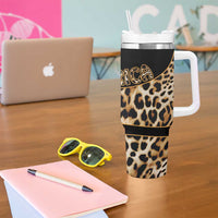 Africa Leopard Skin Pattern Tumbler With Handle Version 01 - Wonder Print Shop