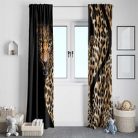 Africa Leopard Skin Pattern Window Curtain Version 01 - Wonder Print Shop