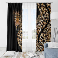 Africa Leopard Skin Pattern Window Curtain Version 01 - Wonder Print Shop
