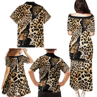 Africa Leopard Skin Pattern Family Matching Puletasi and Hawaiian Shirt Version 02 - Wonder Print Shop