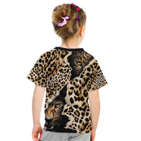 Africa Leopard Skin Pattern Kid T Shirt Version 02 - Wonder Print Shop