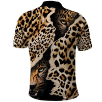 Africa Leopard Skin Pattern Polo Shirt Version 02 - Wonder Print Shop