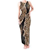 Africa Leopard Skin Pattern Tank Maxi Dress Version 02 - Wonder Print Shop