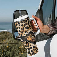 Africa Leopard Skin Pattern Tumbler With Handle Version 02 - Wonder Print Shop