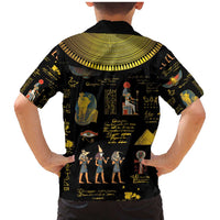 Ancient Egypt and Hieroglyphs Family Matching Mermaid Dress and Hawaiian Shirt LT9 - Wonder Print Shop