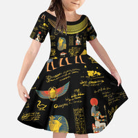 Ancient Egypt and Hieroglyphs Family Matching Puletasi and Hawaiian Shirt - Wonder Print Shop
