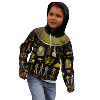 Ancient Egypt and Hieroglyphs Kid Hoodie - Wonder Print Shop