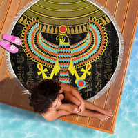 Ancient Egyptian Beach Blanket Symbol of Horus The Falcon God LT9 - Wonder Print Shop