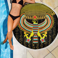Ancient Egyptian Beach Blanket Symbol of Horus The Falcon God LT9 - Wonder Print Shop