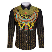 Ancient Egyptian Family Matching Mermaid Dress and Hawaiian Shirt Symbol of Horus The Falcon God LT9 - Wonder Print Shop