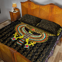 Ancient Egyptian Quilt Bed Set Symbol of Horus The Falcon God - Wonder Print Shop