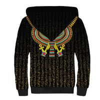 Ancient Egyptian Sherpa Hoodie Symbol of Horus The Falcon God - Wonder Print Shop