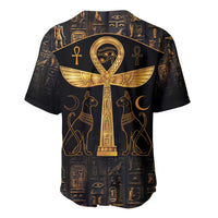 Ankh with Eye of Horus Baseball Jersey Ancient Egypt Culture LT9 - Wonder Print Shop