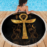 Ankh with Eye of Horus Beach Blanket Ancient Egypt Culture LT9 - Wonder Print Shop
