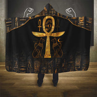 Ankh with Eye of Horus Hooded Blanket Ancient Egypt Culture