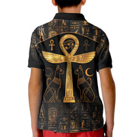 Ankh with Eye of Horus Kid Polo Shirt Ancient Egypt Culture - Wonder Print Shop