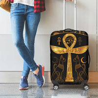 Ankh with Eye of Horus Luggage Cover Ancient Egypt Culture - Wonder Print Shop
