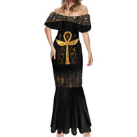 Ankh with Eye of Horus Mermaid Dress Ancient Egypt Culture - Wonder Print Shop