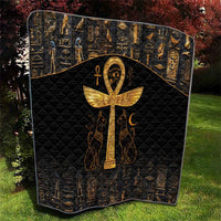 Ankh with Eye of Horus Quilt Ancient Egypt Culture - Wonder Print Shop