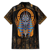 Egyptian Anubis Family Matching Off Shoulder Short Dress and Hawaiian Shirt Ancient Egypt Culture LT9 - Wonder Print Shop