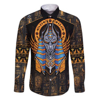 Egyptian Anubis Family Matching Short Sleeve Bodycon Dress and Hawaiian Shirt Ancient Egypt Culture - Wonder Print Shop