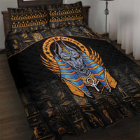 Egyptian Anubis Quilt Bed Set Ancient Egypt Culture - Wonder Print Shop