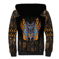 Egyptian Anubis Sherpa Hoodie Ancient Egypt Culture - Wonder Print Shop