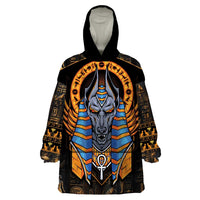 Egyptian Anubis Wearable Blanket Hoodie Ancient Egypt Culture - Wonder Print Shop