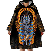 Egyptian Anubis Wearable Blanket Hoodie Ancient Egypt Culture - Wonder Print Shop
