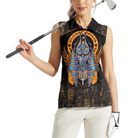 Egyptian Anubis Women Sleeveless Polo Shirt Ancient Egypt Culture - Wonder Print Shop