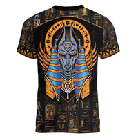 Egyptian Anubis Women V-Neck T-Shirt Ancient Egypt Culture - Wonder Print Shop