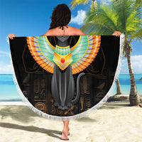 Winged Egypt Cats Beach Blanket Ancient Egypt Culture LT9 - Wonder Print Shop