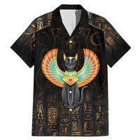 Winged Egypt Cats Family Matching Mermaid Dress and Hawaiian Shirt Ancient Egypt Culture LT9 - Wonder Print Shop