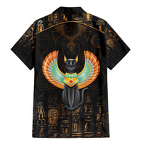 Winged Egypt Cats Family Matching Mermaid Dress and Hawaiian Shirt Ancient Egypt Culture LT9 - Wonder Print Shop